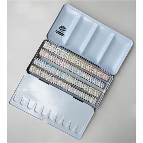 schmincke watercolor 48 half pans in a metal box|schmincke watercolour paints.